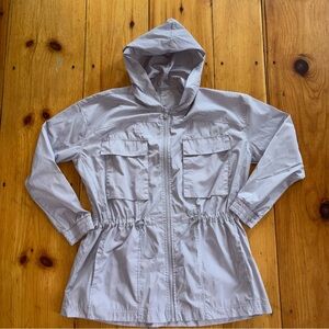 Apana Light Purple Hooded Utility Jacket Size M